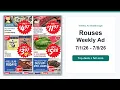 Rouses Weekly Ad 26 - 26 Best Deals