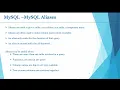 MYSQL - Aliases MYSQL Tutorials