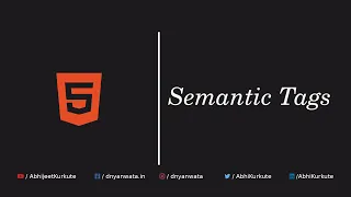 HTML Semantic Tags HTML Tutorial for Beginners in Marathi