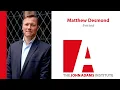 Debate with Matt Desmond on his book Evicted - The John Adams Institute