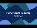 Functional Resume Defined I Indeed Career Quick Tips