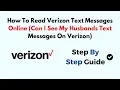 How To Read Verizon Text Messages Online Can I See My Husbands Text Messages On Verizon