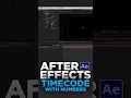 After Effects Making a timer countdown with the numbers tool