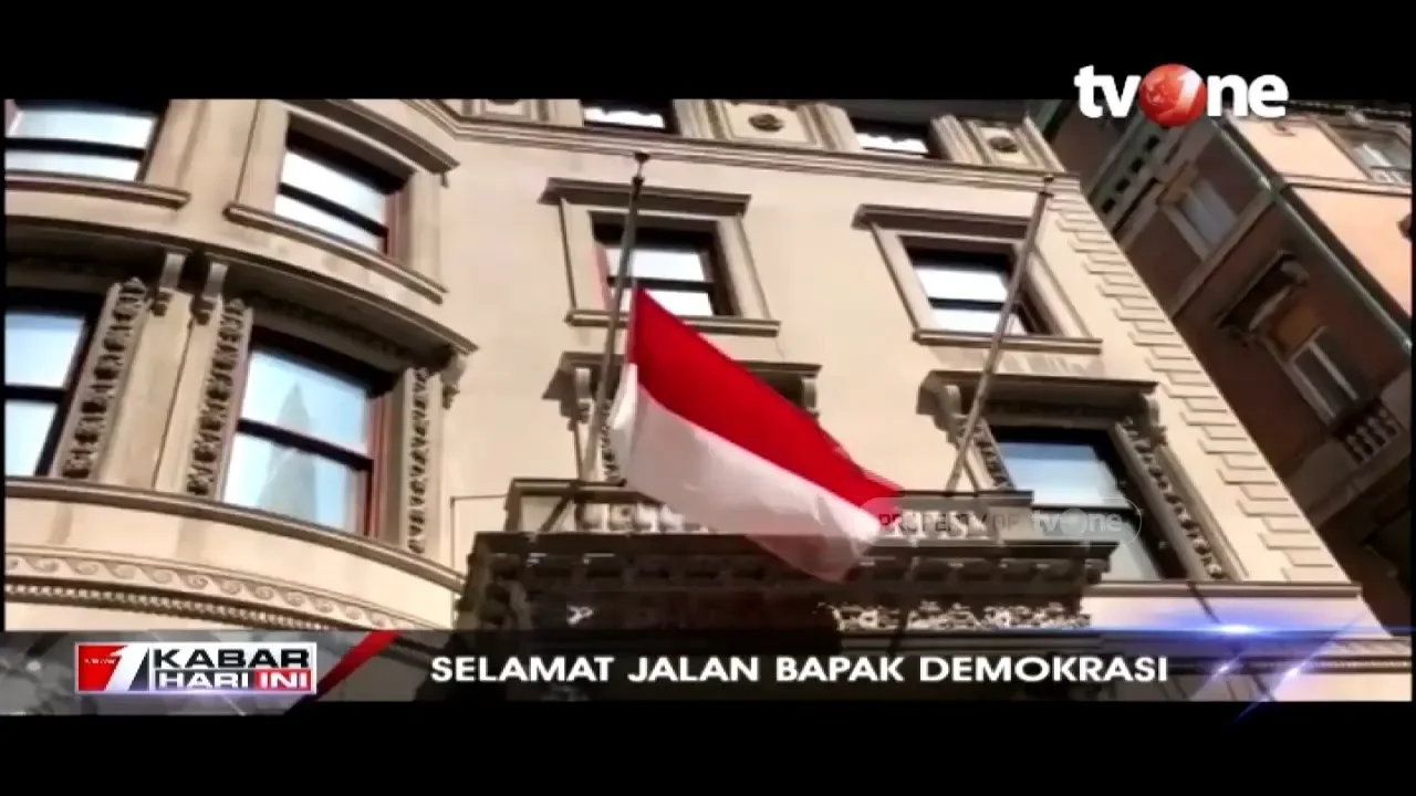 Bendera Setengah Tiang Untuk Habibie Berkibar di Luar Negeri