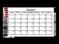 Lesson Moon phases on a calendar