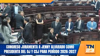 Congreso juramenta a Jenny Alvarado como presidenta del OJ y CSJ para período 2026-2027
