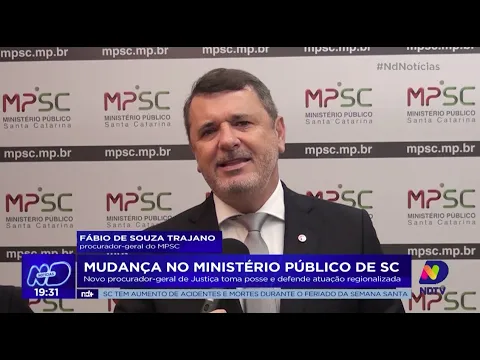 Mudança no MPSC: novo procurador-geral de Justiça toma posse e defende atuação regionalizada