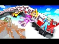 5 Friends Stuck on WORLD’S LONGEST Minecraft Train!