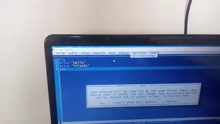 class 6 Program 1 First code of QBASIC