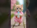 cute dancing kitten | Funny Cartoon Cat Video 🥰🍼 #catvideos #cat #cartoon #dudidudidam
