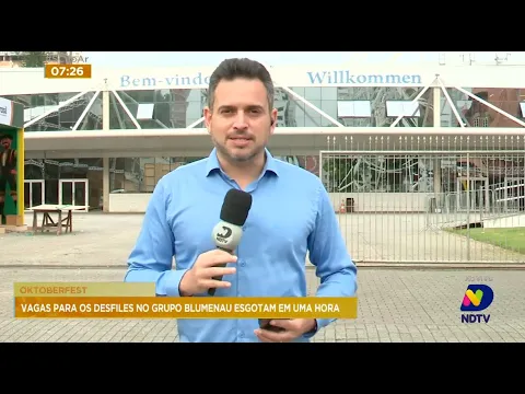 Oktoberfest: vagas para os desfiles no grupo Blumenau esgotam em uma hora após disponíveis