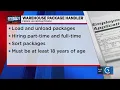 JOBS FOR CT Warehouse package handler