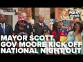 Mayor Scott Gov Moore at National Night Out