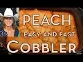 Peach Cobbler with Canned Peaches Easy Cobbler Recipe