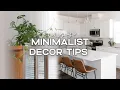 13 COZY MINIMALIST HOME DECOR TIPS How To Make Your Home Cozy But Not Cluttered
