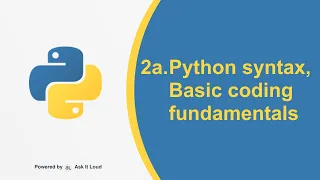 Python Day 2-Python Syntax Basic Coding Fundamentals
