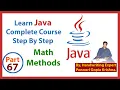 Learn Java Complete Course Step By Step Math Methods By Ponnuri Gopie Krishna Part - 67