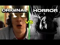 Evan Burger Meme Original vs Horror