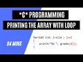 Print array using loop