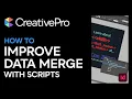 InDesign How to Improve Data Merge with Scripts Tutorial