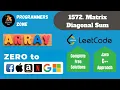 1572 Matrix Diagonal Sum Zero to FAANG Kunal Assignment Solution Leetcode