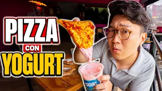 PIZZA con YOGURT - La extraña costumbre de Xalapa, Veracruz
