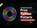 Print Patterns Shorts in Python using turtle module Python Project 1h