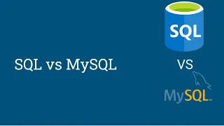 SQL vs MySQL Difference between SQL vs MYSQL