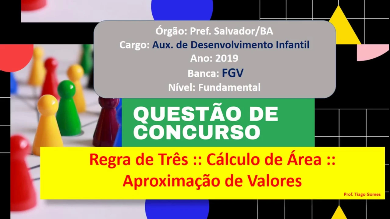 Concurso  #FGV Q23 #Pref  Salvador BA  2017 Prova de Matemática