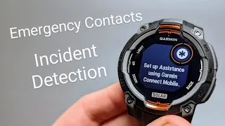Garmin Instinct 3 Incident Detection Hard Fall Detection Setup Emergency SOS Contact