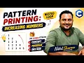 C Program Nested Loop Pattern in C Increasing Number Pattern Dry Run C Complete Course Hindi