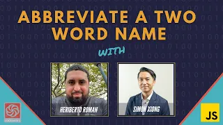 CodeWars Kata 2 - Abbreviate A Two Word Name