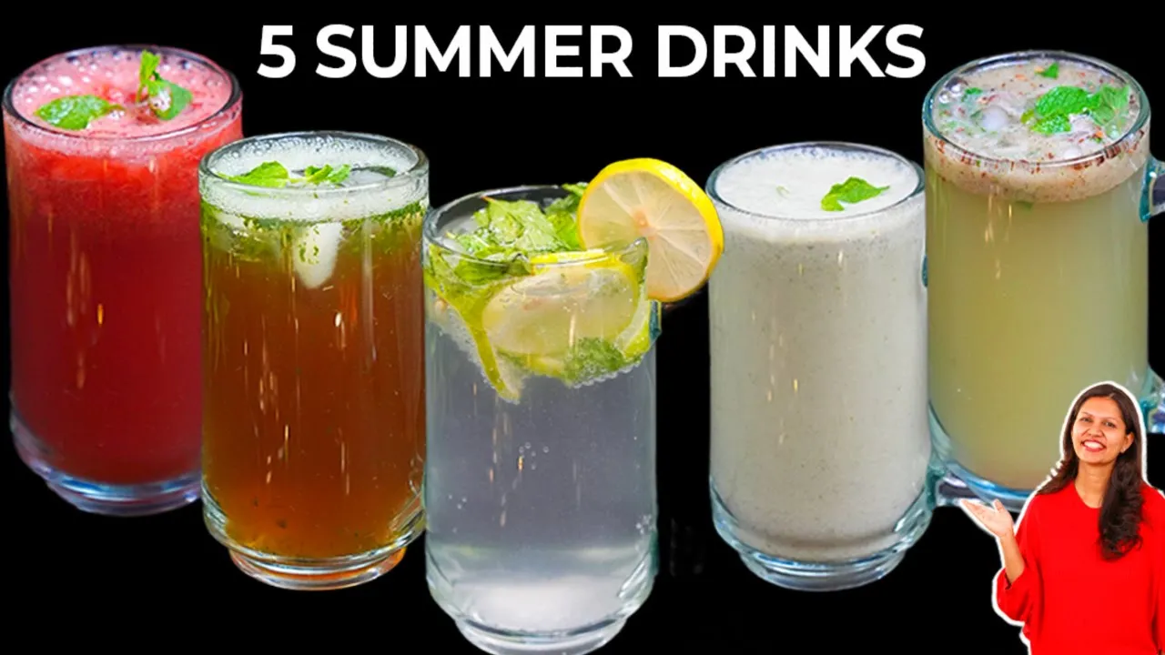 5 Easy Summer Drinks           5 Summer Drinks Recipe   Kabitaskitchen