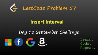 Insert Interval September LeetCode Challenge Day 13