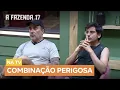 Dudu e Fabiano esclarecem situação polêmica ocorrida durante a festa  | A Fazenda 17