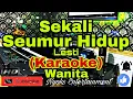 Lagu SEKALI SEUMUR HIDUP - Lesti (KARAOKE) Dangdut || Nada Wanita B=DO [Minor]