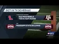 Ole Miss October 29 TV schedule update