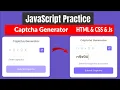 JavaScript Training Project Level Up Your JavaScript Skills with a Captcha Generator