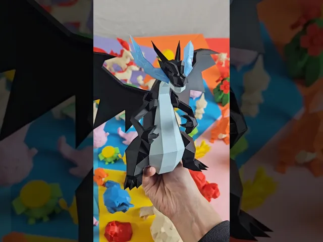 Mega Charizard X Low Poly Pokemon video thumbnail