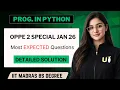 OPPE 2 Python Most Important EXPECTED Questions Solved IIT Madras BS Degree