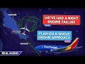 Engine FAILURE on final Approach. Single engine landing. Southwest B737 diverts to Oakland. Real ATC
