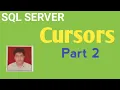 Cursors In Sql Server Part 2