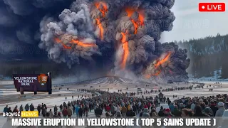 Terrifying in Yellowstone! Shocking Footage Massive Eruption Steamboat Geyser! Sciensce Alert Today