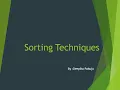 Introduction to Sorting with comparison in different types of sorting