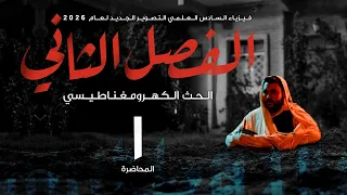 فيزياء السادس علمي 1 الفصل الثاني الحث الكهرومغناطيسي 