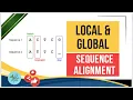 Global Vs Local Alignment Pair wise sequence alignment Bioibformatics