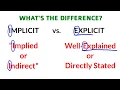 IMPLICIT vs EXPLICIT STATEMENT Logical Reasoning
