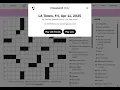 The Washington Post LA Times Crossword 2025