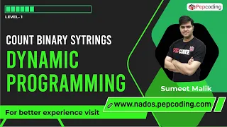 Count Binary Strings Binary Strings with no consecutive 0 s Dynamic Programming