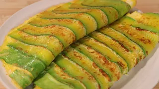 너무 맛있어서 애호박 누구나 깜짝 놀랄 맛입니다! 아침 한 끼로 먹어도 든든하고 밀가루 부침가루도 필요 없어요
